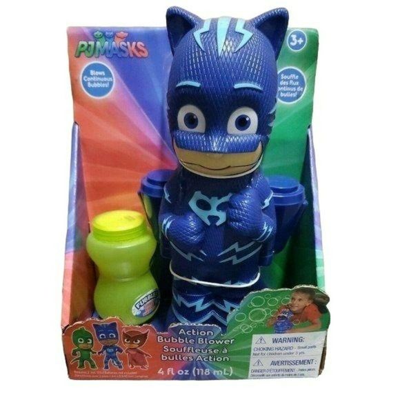 Nickelodeon PJ Masks Catboy Action Bubble Blower with Bubbles Outside Play Toy - Picture 1 of 9